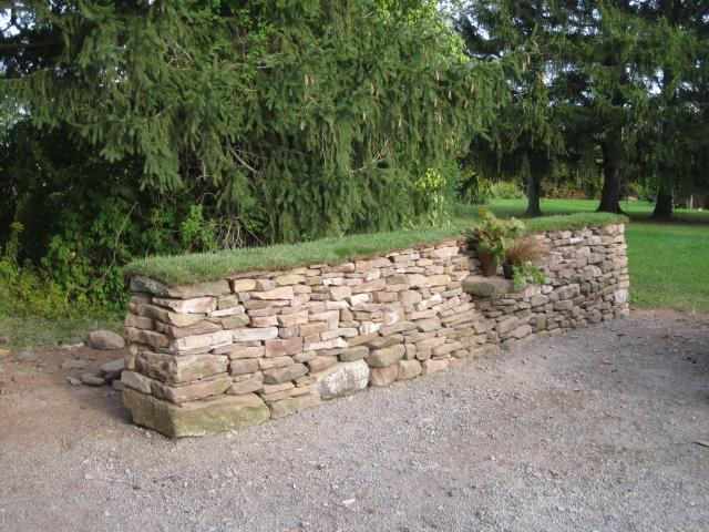 One of the two walls built at the Brockport N.Y. workshop